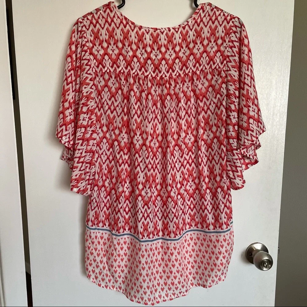 BeachLunchLounge Multicolor Wing Sleeve Top - Size M - Picture 5 of 11